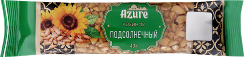 Козинак подсолнечный AZURE, 40г, вид