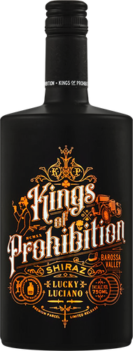 Вино KINGS OF PROHIBITION Лаки Лучано Шираз сортовое выдержанное красное полусухое, п/у, 0.75л, фотография