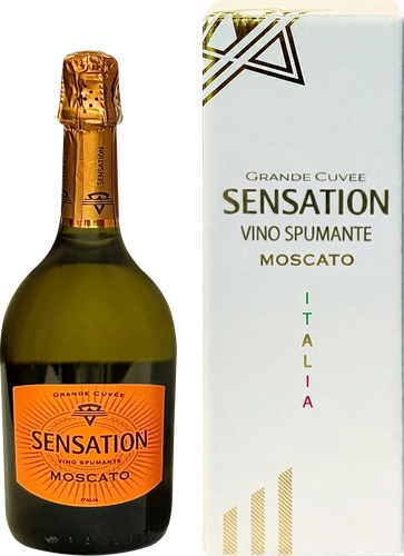 Вино игристое SENSATION Москато регион Тревенецие белое сладкое, п/у, 0.75л, фото