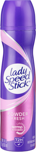 Дезодорант-антиперспирант спрей LADY SPEED STICK Powder Fresh Свежесть Пудры, 150мл, изображение