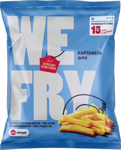 Картофель фри WE FRY предобжаренный без панировки, 700г, фото
