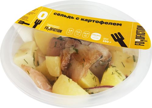 Сельдь с картофелем FOODFICTION, 150г, картинка