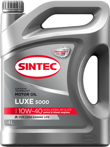 Масло моторное SINTEC Luxe 5000 10W-40 SL/CF, полусинтетическое, 4л, изображение