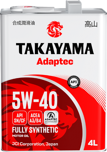 Масло моторное TAKAYAMA синтетическое SAE 5W-40 API SN/СF, Арт. 605521/605587, 4л, картинка
