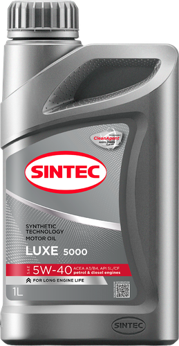 Масло моторное SINTEC Luxe 5000 5W-40 SL/CF, полусинтетическое, 1л, картинка