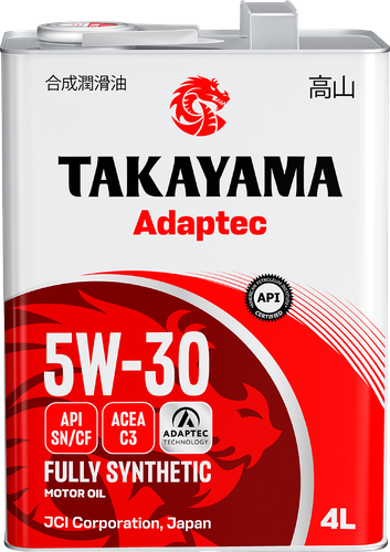 Масло моторное TAKAYAMA синтетическое SAE 5W-30 API SN/СF С3, 4л, вид