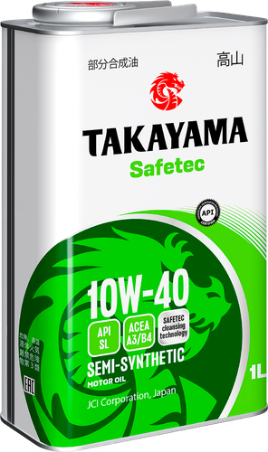 Масло моторное TAKAYAMA полусинтетическое SAE 10W-40 API SL/СF, 1л, картинка