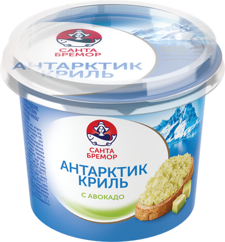 Паста САНТА БРЕМОР Антарктик Криль с авокадо, 150г, фото