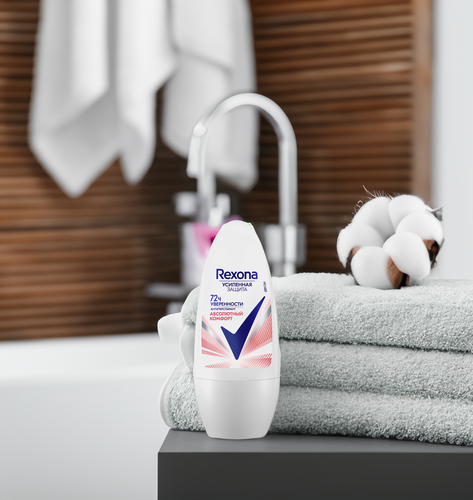Антиперспирант роликовый женский REXONA Абсолютный комфорт, 50мл, фото