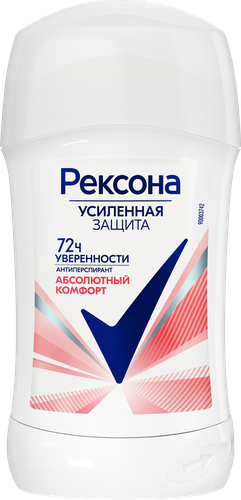 Антиперспирант-стик женский РЕКСОНА Абсолютный комфорт, 40мл, фото