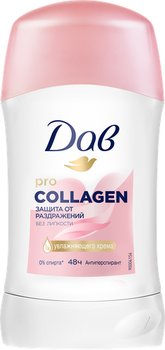 Антиперспирант-стик женский ДАВ Pro-Collagen, 40мл, изображение