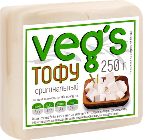 Тофу VEG`S Оригинальный, 250г, вид