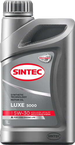 Масло моторное SINTEC Luxe 5000 5W-30 SL/CF, полусинтетическое, 1л, фотография