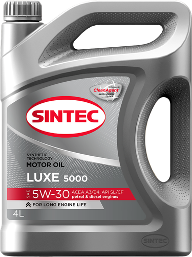 Масло моторное SINTEC Luxe 5000 5W-30 SL/CF, полусинтетическое, 4л, изображение