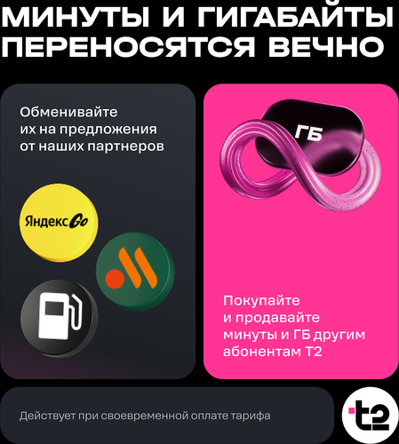 Сим-карта T2 с саморегистрацией, картинка