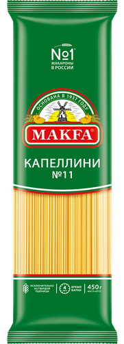 Макароны MAKFA Капеллини, вермишель длинная, 450г, картинка