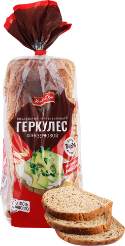 Хлеб ХЛЕБНЫЙ ДОМ Геркулес зерновой, в нарезке, 500г, фото