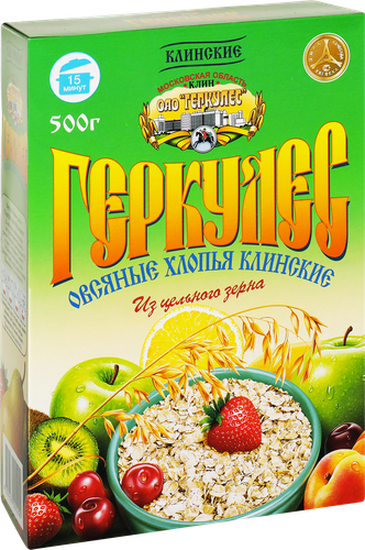 Хлопья овсяные КЛИНСКИЕ Геркулес, 500г, изображение