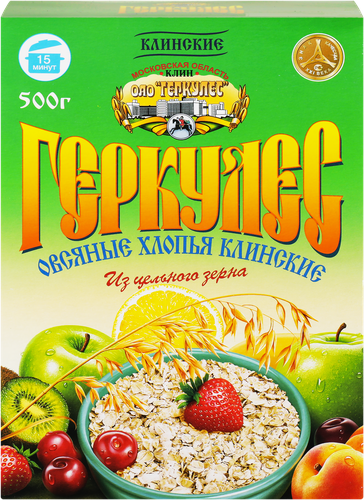 Хлопья овсяные КЛИНСКИЕ Геркулес, 500г, картинка