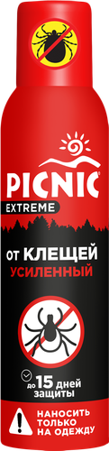 Аэрозоль от клещей PICNIC Extreme, 150мл, детальное фото