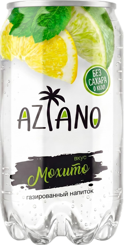 Напиток AZIANO Mojito газированный, 0.35л, вид
