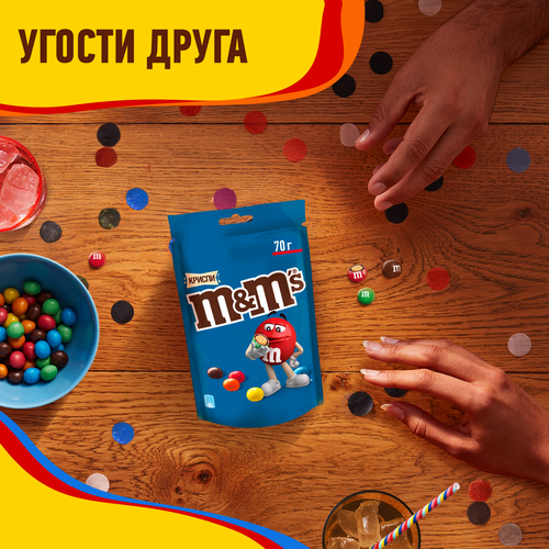 Драже M&M'S Криспи, 70г, вид