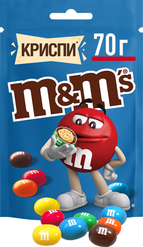 Драже M&M'S Криспи, 70г, вид