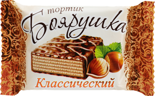 Торт вафельный КФ СЛАВЯНКА Боярушка классический, 38г, вид