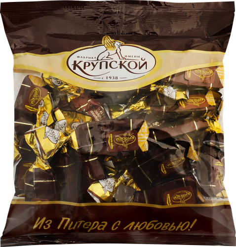 Конфеты Ф.КРУПСКОЙ Грильяж глазированные, 200г, крупный план
