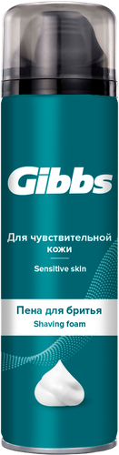 Пена для бритья GIBBS Sensitive, 200мл, фотография