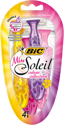 Станки для бритья BIC Мисс Солей Колор, 4шт, фотография