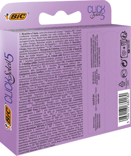 Кассеты сменные для бритвы BIC Мисс Солей Клик 5, 4шт, фото