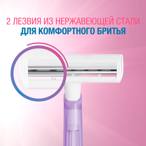 Станки для бритья BIC Твин Леди, 10шт, картинка