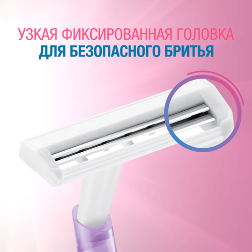 Станки для бритья BIC Твин Леди, 10шт, картинка
