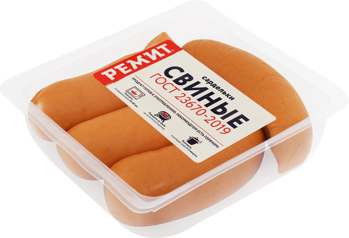 Сардельки РЕМИТ Свиные, 460г, картинка