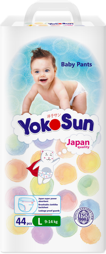 Подгузники-трусики YOKOSUN Comfort L 9–14кг, 44шт, изображение