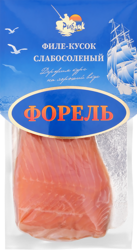 Форель слабосоленая РЫБНИК кусок, 150г, фотография