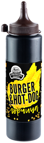 Горчица СЕМИЛУКСКАЯ ТРАПЕЗА Burger & Hot-Dog, 250г, крупный план