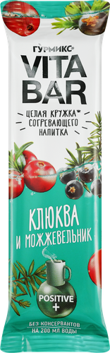 Основа для приготовления согревающего напитка ГУРМИКС Vita bar Клюква и можжевельник, 25мл, фото
