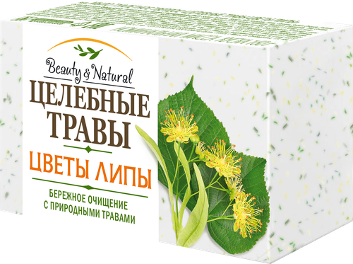 Туалетное мыло ЦЕЛЕБНЫЕ ТРАВЫ Цветы липы, 160г, фото
