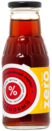 Сироп низкокалорийный MR.DJEMIUS ZERO Кленовый, без сахара, 330г, крупный план