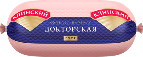 Колбаса вареная КЛИНСКИЙ Докторская, 400г, крупный план