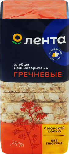 Хлебцы ЛЕНТА Гречневые, 60г, крупный план