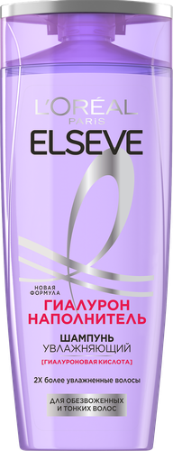 Шампунь для обезвоженных и тонких волос ELSEVE с гиалуроновой кислотой, 250мл, изображение