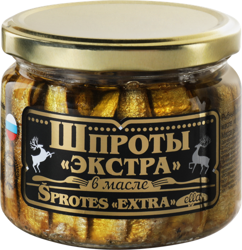 Шпроты ВКУСНЫЕ КОНСЕРВЫ в масле, Экстра, 270г, детальное фото