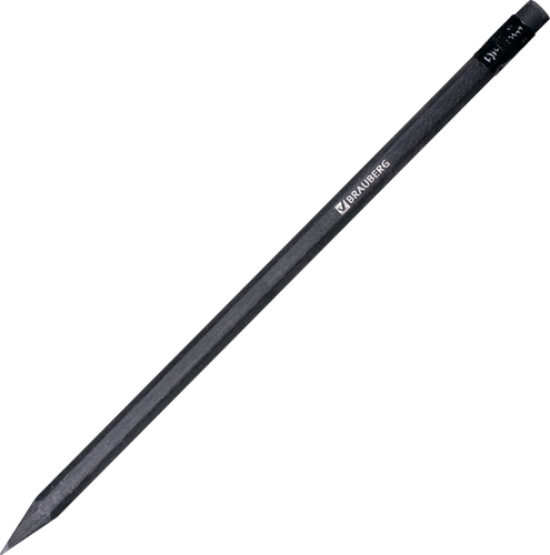 Карандаш чернографитный BRAUBERG Black Jack, НВ, вид