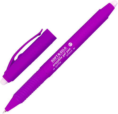 Ручка гелевая BRAUBERG Soft&Silk Fruity 0,7мм, стираемая, синий, детальное фото