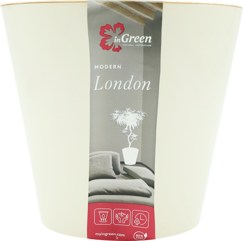 Горшок для цветов INGREEN London 3,3л d=19см, цвет сливочный, Арт. ING6251СЛВ, фото