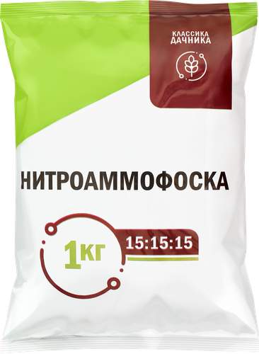 Удобрение комплексное Нитроаммофоска, 1кг, крупный план