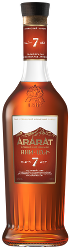 Коньяк АРАРАТ Армянский марочный КВ АНИ выдержанный 40%, п/у, 0.5л, изображение